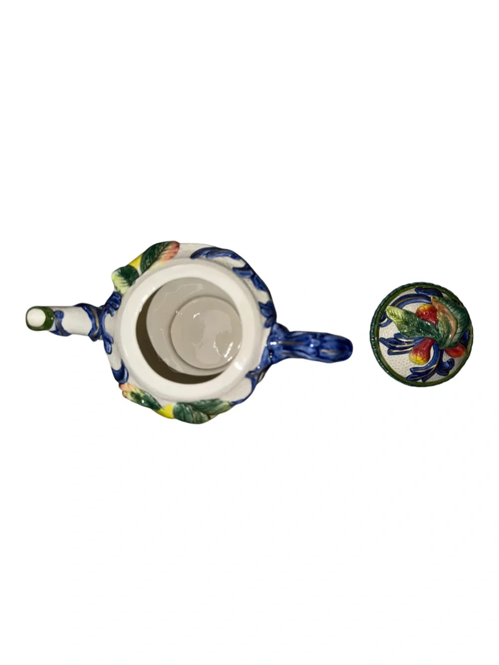 Vintage Fitz & Floyd Florentine Fruit Teapot with Lid